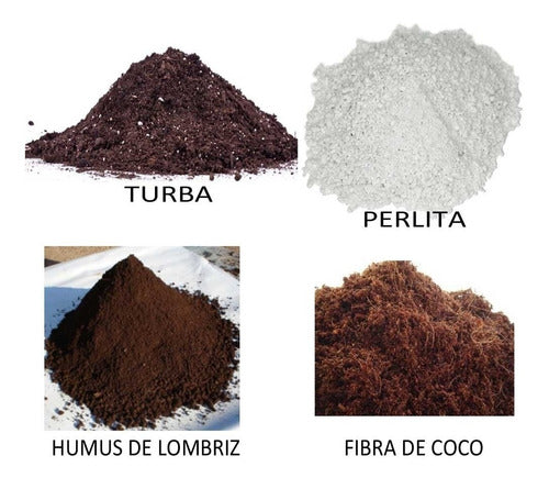 Perlita + Turba + Fibra de Coco + Humus De Lombriz - 20L 5