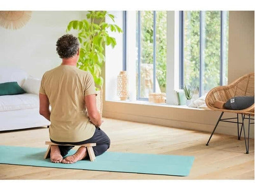 Gymtonic Meditation Yoga Kit - Bench + Wooden Bricks 2