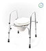 Folding Portable Adjustable Toilet Seat Riser Bidet Chair 0