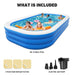 Vantacent89 Piscina Familiar Inflable Con Bomba - 136'' X 72 2