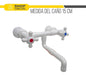 Itepa Exterior Wall-Mounted Mixing Faucet with Movable Pipe MPXSMA 5