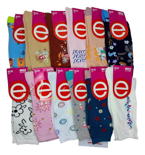 Elemento Half Crew Socks Pack of 6 for Men and Women 0