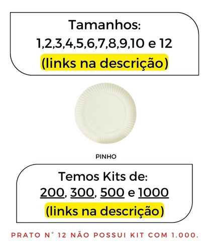 Prato De Papelão Pinho N° 05 - 100 Unidades 3