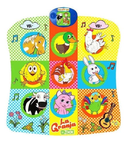 Zippy Toys Alfombra La Granja De Zenon Manta Musical Canciones Recoleta 0