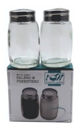 Glass Salt and Pepper Shaker Set 0