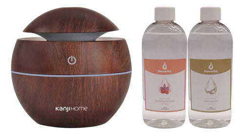 Kanji 130ml Humidifier Aromatherapy Diffuser + 2 Essences 0