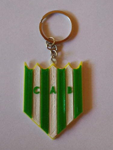 Objetivo3d 3D Printed Keychain Banfield Football Shield 0