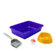 Pets's Cats Sanitary Kit with Litter + Shovel, Bowl, and Bell Ball 0