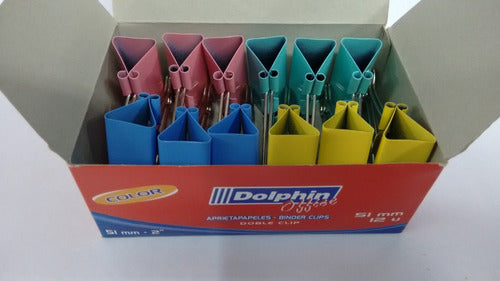 Dolphin Binder Clip 51 Mm Color X 12 Units 5