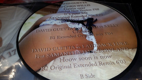 David Guetta Gettin Over Vinilo Maxi Picture Disc Joya 4