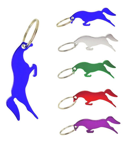 Nail Vinyl's Keychain Bottle Opener Horse Souvenir in Metal 0