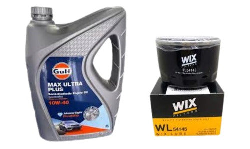 Gulf Oil and Wix Filter Kit for Renault 9, 12, 19, Logan, Clio - Npcars 0