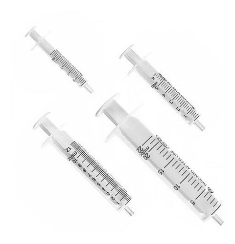 Disposable 5cc Needleless Syringe 2-Piece Box of 100 Units 0