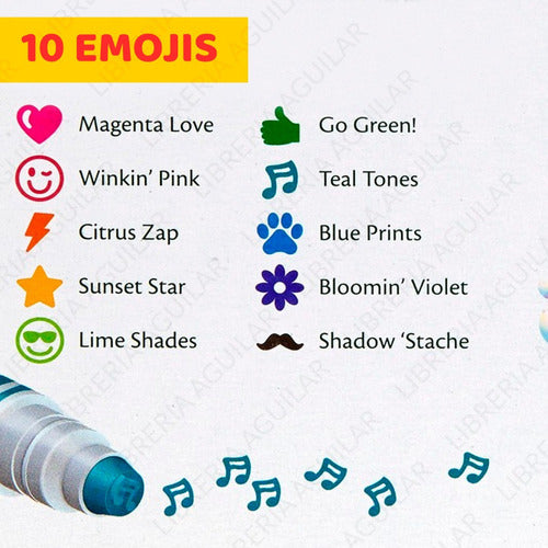 Crayola Emoji Stamp Markers Box of 10 1