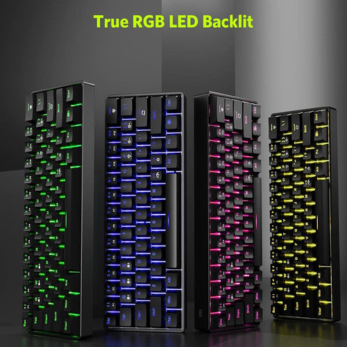 Fiodio 61 Teclas RGB Wireless Y Wired Mechanical Gaming Keyboard 1