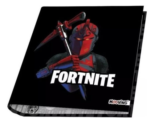 Mooving Carpeta Escolar N3 3 Anillos 40cm Fortnite Mooving 0