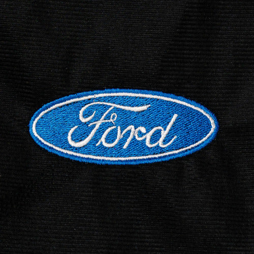 Autoplus Accesorios Funda Tela Gris Azul + Cubre Cinto + Bolsa Resíduos Ford 7