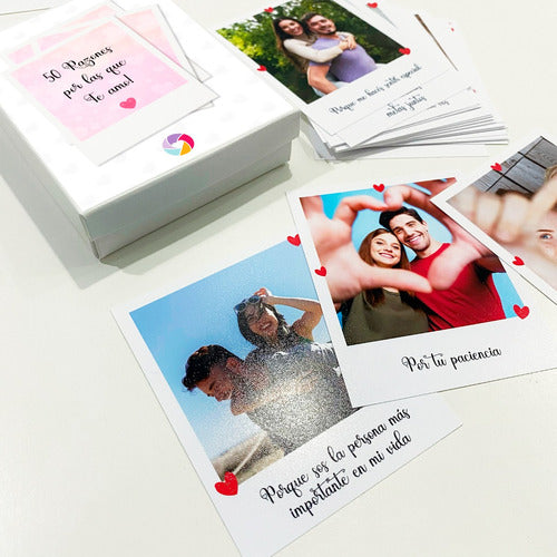 Polaroid Photos with '50 Reasons Why I Love You' Phrase 1