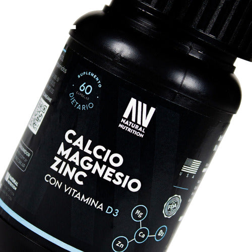 Natural Nutrition Calcium Magnesium Zinc with Vitamin D3 60 Tablets Supplement 2
