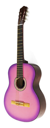 Ramallo Classical Creole Guitar Studio Pink + Gift Case 5