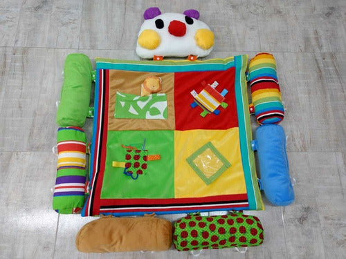 Educational Clown Blanket 1.20*1.20 with Removable Pillows 2