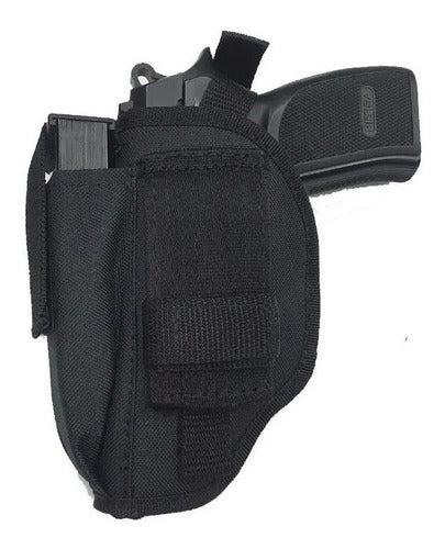 Funda Pistolera Exterior Táctica Universal Porta Cargador 1