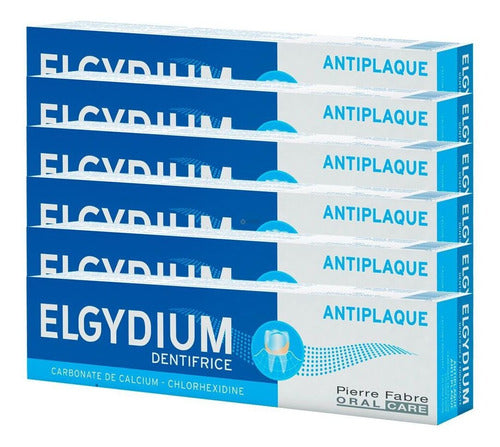 Elgydium Antiplaca Pack 6 Toothpaste 75ml 0