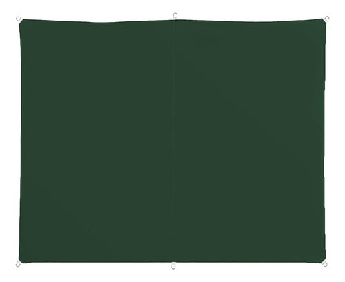 Tecsys Toldo Vela Sombra Viento Y Granizo UV 2*2 Mts Cuadrado Verde 0