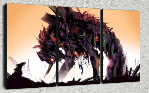 Modern Triptych Frames Evangelion 90x57 Cm M8 0