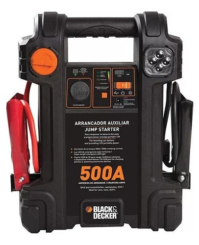 Arrancador Auxiliar Para Auto 500a 12v Black + Decker Js500c 0