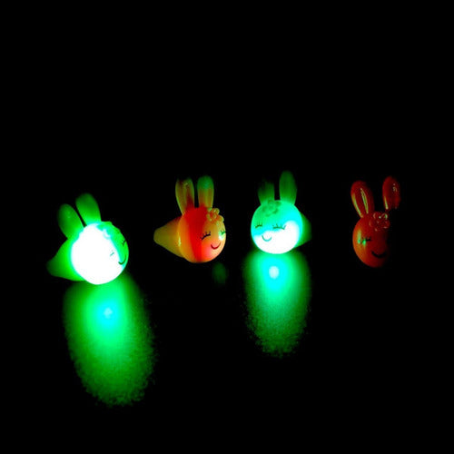 Tu Mundo Glow Ring Rabbit with Smile - Pack of 10 4