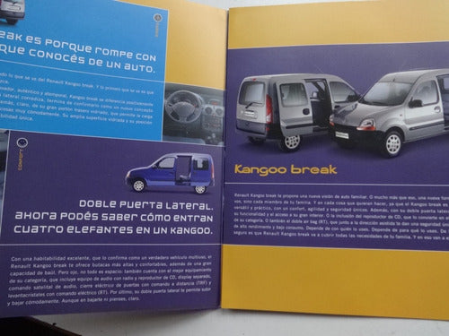 Vintage Renault Kangoo Break Brochure Non-Catalog Car Leaflet 3