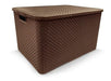 Organizador Rattan C/tapa 7 Lts Marron A25587 0