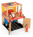 Wooden Fire Station Playset with Figures - Kids' Toy Set 0