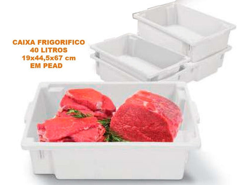 Bandeja Caixa Plástica Pead Frigorifica 40 Litros 1