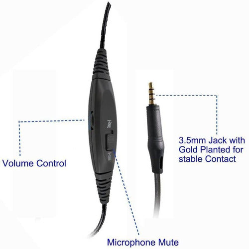 Phone Headset with Microphone and Noise Cancellation 3
