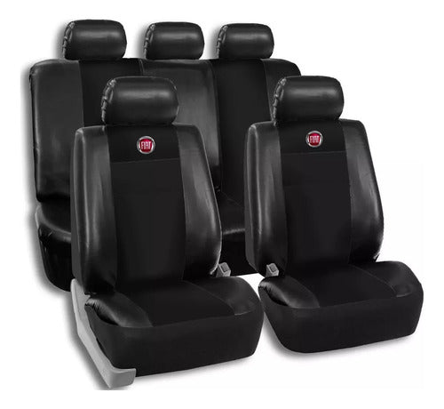 Team Funda Cubre Asiento Auto Cuerina Fiat Uno Way 10+ 0