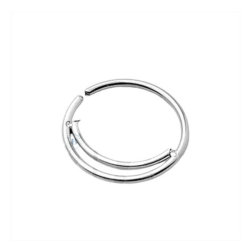 1 Double Endless Hoop Surgical Steel Piercing Bavasa 17