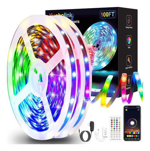 Kyoholink 100ft Bluetooth Led Strip Lights (2 Rollos De 50 P 0