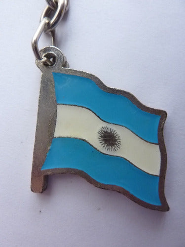 Mundial Metal Keychain - Argentina Flag 2