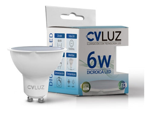 Cvluz Dicroica LED 6W 220V GU10 Warm and Cold White Offer 0