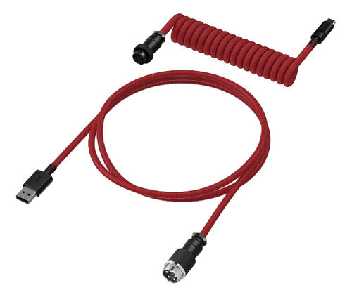 Cable Espiral Hyperx Usb-c Coiled Red-bk P/teclado (6j677aa) 3