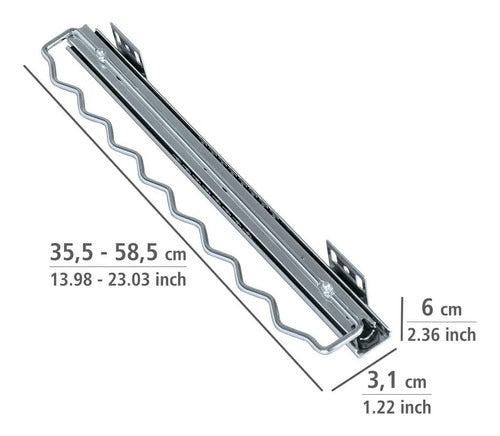 Wenko Shirt Hanger for Closet Aluminum 3x35x5.5 cm 1