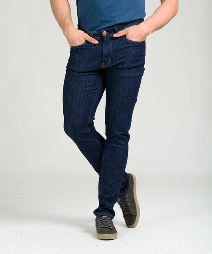 Lee Jeans Elastizado Azul Oscuro Chupín Mod Luke 1