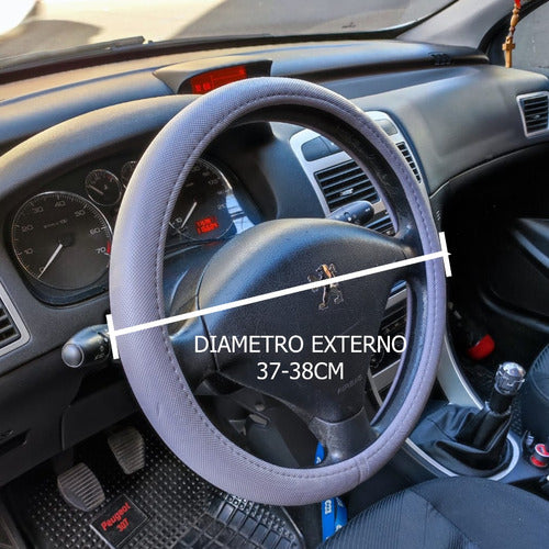 NL Universal Steering Wheel Cover Grey 38cm: Protection and Style 1