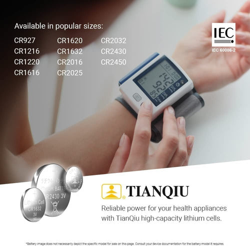 Tianqiu 5 X Cr2025: Long-Lasting Lithium Button Batteries for Watches, Alarms, Sensors, and LED Lights 4