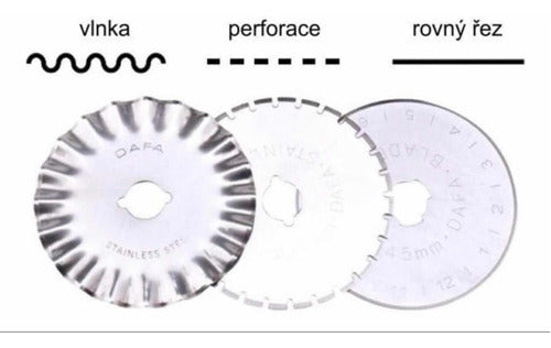 KW-Trio Set of 3 Replacement Blades for 45mm Rotary Cutter 1