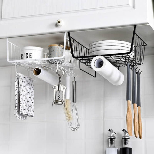 Búho Store Hanging Organizer Basket for Under Shelf Hooks 5