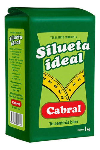 Yerba Silueta Ideal 1kg Cabral Suchinasa 0