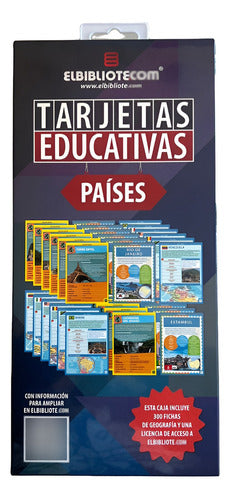 Flashcards Tarjetas Educativas Países - 300 Fichas 0